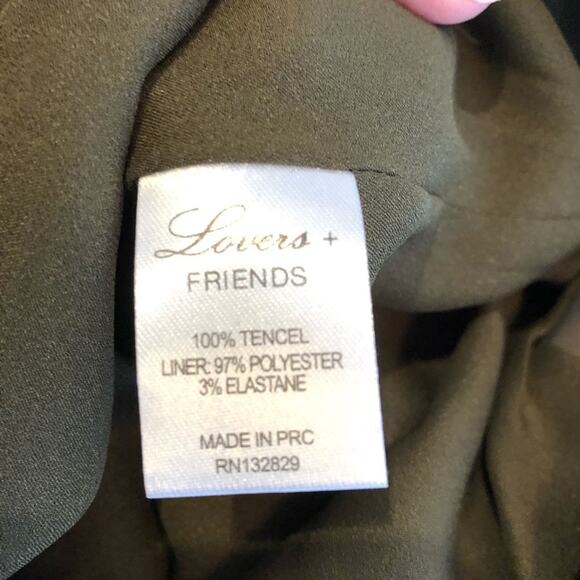 Lovers & Friends army green lace up dress size XS - Picture 12 of 16